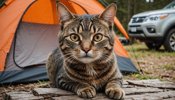 Aller en camping avec un chat : ce que vous devez savoir